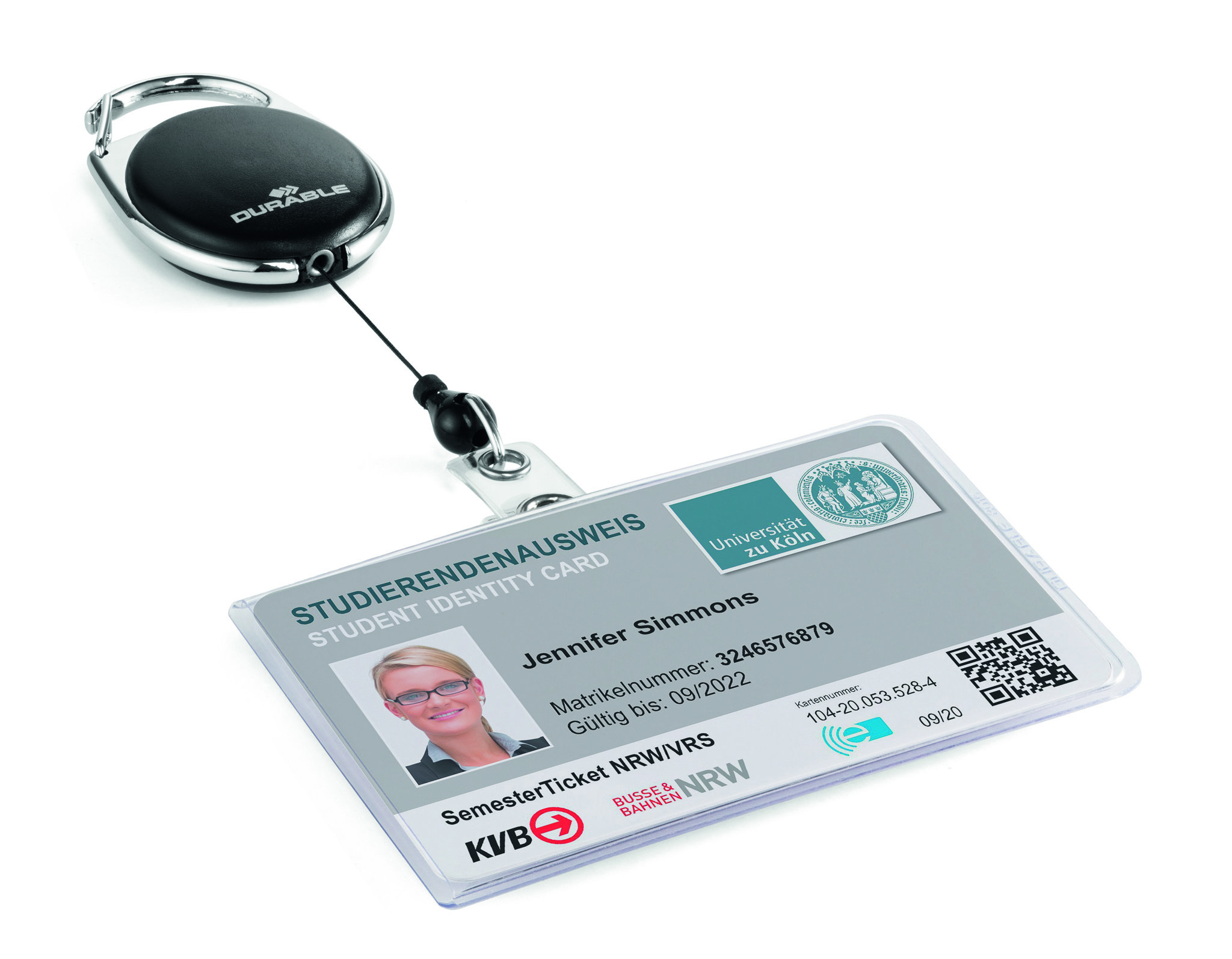 DURABLE Ausweishalter mit Jojo STYLE für 1 Karte